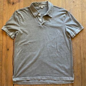 James Perse-Standard-Gray Shirt Sleeved Polo Shirt Size 1